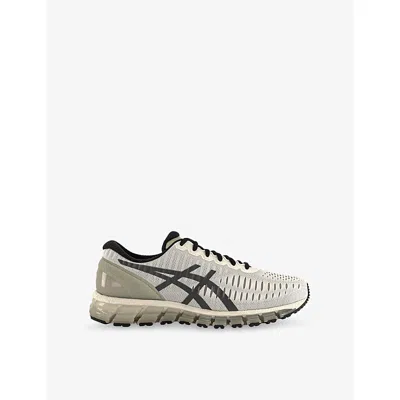 Asics Mens  Gel-quantum 360 Mesh And Suede Trainers In Gray