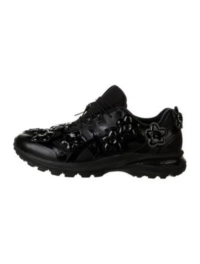 Pre-owned Asics Mesh Athletic Sneakers In Black