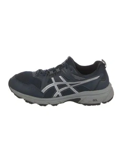 Pre-owned Asics Mesh Athletic Sneakers In Blue