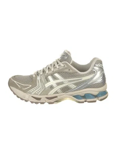 Pre-owned Asics Mesh Athletic Sneakers In Green