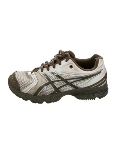 Pre-owned Asics Mesh Athletic Sneakers In Green