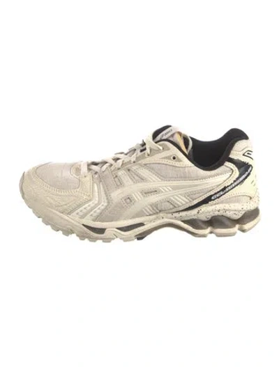 Pre-owned Asics Mesh Athletic Sneakers In Neutrals