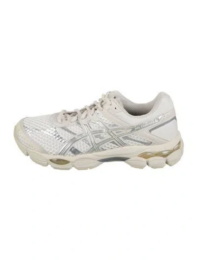 Pre-owned Asics Mesh Athletic Sneakers In Neutrals