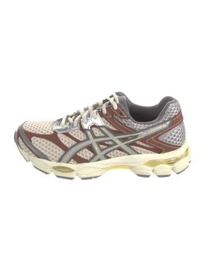 Pre-owned Asics Mesh Colorblock Pattern Athletic Sneakers In Multi