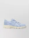 Asics Mesh Panel Slip-on Sneakers With Textured Sole In Blue