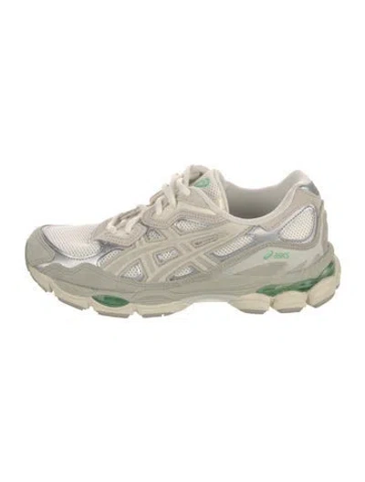Pre-owned Asics Mesh Patterned Athletic Sneakers In Neutral