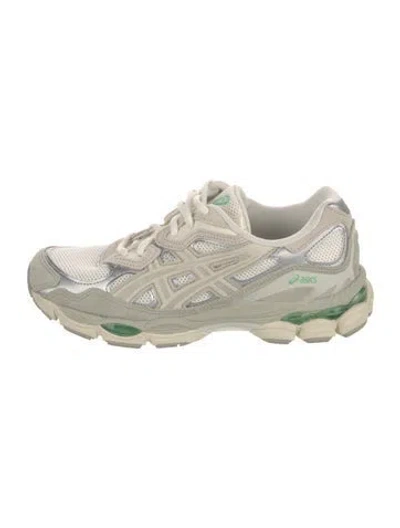 Pre-owned Asics Mesh Patterned Athletic Sneakers In Neutrals