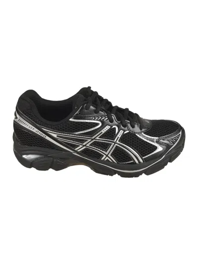 Asics Mesh Sneakers In Black/pure Silver
