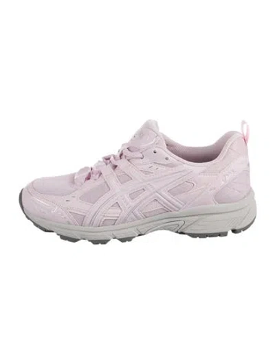 Pre-owned Asics Mesh Sneakers In Purple