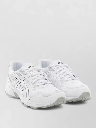 Asics Mesh Sneakers Slip On Pull Tab Sole In White