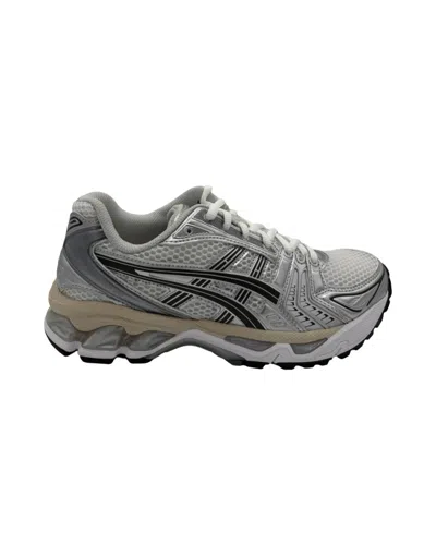 Asics Mesh Upper Athletic Sneakers With Cushioned Sole In Gray
