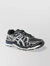 Asics Mesh Upper Rubber Outsole Sneakers In Black