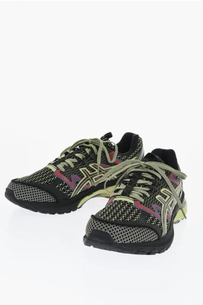 Asics Mesh Us4-s Gel-terrain Kiko Curat Low-top Sneakers With Rubb In Multicolor