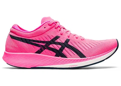 Pre-owned Asics Metaracer (women's) Sneakers In Hot Pink/french Blue