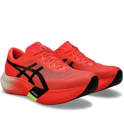 Pre-owned Asics Metaspeed Edge Paris 1013a124 600 Running Shoes Sunrise Red/black W/box