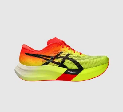 Pre-owned Asics Metaspeed Sky Paris Shoes - Safety Yellow/ Black (1013a123-750) In Sunrise Red