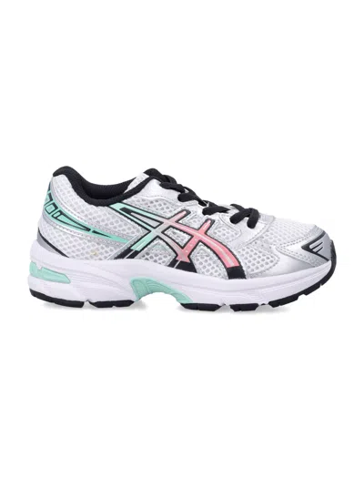 Asics Mini Gel-1130 Ps Kids' Running Shoes In White/ice Green