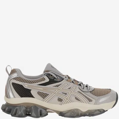 Asics Multicolor Mesh And Rubber Gel Quantum Kinetic Sneakers In Brown
