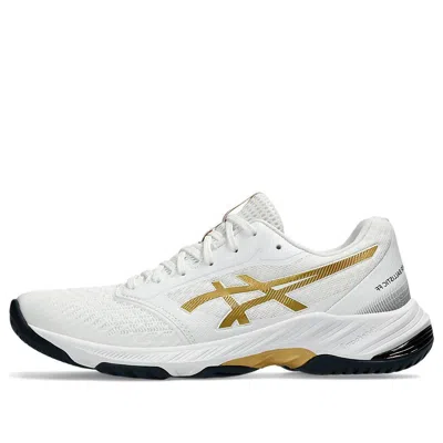 Asics Netburner Ballistic Ff 3 'white Pure Gold' In Multi