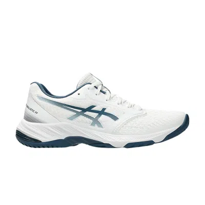 Pre-owned Asics Netburner Ballistic Ff 3 'white Vintage Indigo'