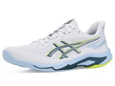 Asics Netburner Ballistic Ff 4 Men's Cross Training Shoes White/raw Indigo: 10.5 D - Medium