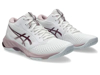 Asics Netburner Ballistic Ff Mt 3 1052a070-108 Women's Volleyball Shoes Khd2809 In White