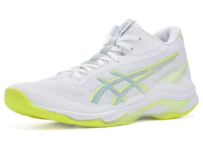Asics Netburner Ballistic Ff Mt 4 Women's Shoes White/safety Yellow: 10.5 B - Medium In Animal Print