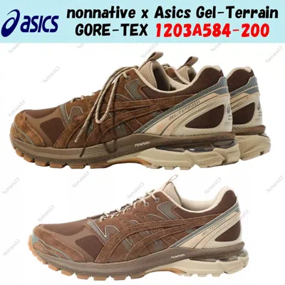 Pre-owned Asics Nonnative ×  Gel-terrain Gore-tex Brown Storm 1203a584-200 Men's Size