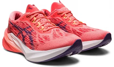 Asics Novablast 3 1012b288.701 Sneakers Womens Us 5 Coral Running Shoes Eee4132
