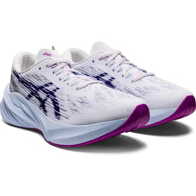 Asics ® Novablast 3 Running Shoe In White/dive Blue