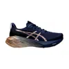Asics Novablast 4 Platinum Blue Expanse / Rose Gold 1012b739-400 Women's In Blue