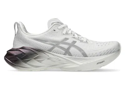 Pre-owned Asics Novablast 4 Platinum (women's) Sneakers In Real White/pure Silver
