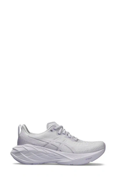 Asics Novablast 4 Running Shoe In Lilac Hint/ Faded Ash Rock