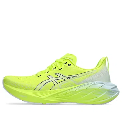 Asics Novablast 4 'safety Yellow Cool Grey' In Green