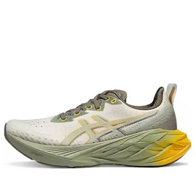 Asics Novablast 4 Sneakers 'white Green Yellow' In Multi