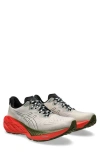 Asics ® Novablast 4 Trail Running Shoe In 300 Nature Bathing/red Snapper