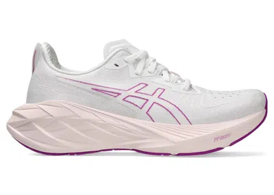 Pre-owned Asics Novablast 4 (women's) Sneakers In White/soothing Sea In Multi