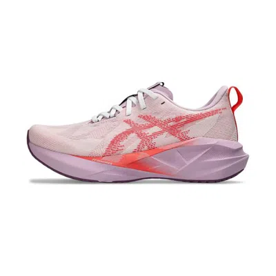 Asics Women's Nova Blast 5 Running Sneakers From Finish Line In White,coral Reef