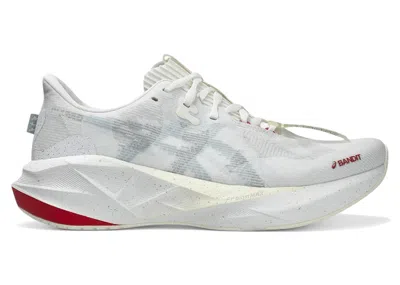 Pre-owned Asics Novablast 5 Bandit (women's) Sneakers In White/cream/petal Red