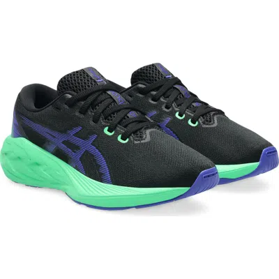 Asics Novablast 5 Grade School (little Kid/big Kid) Kids Shoes Black/cobalt Burst : 5.5 Big Kid M, Textile In Multi