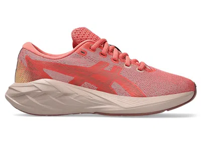 Pre-owned Asics Novablast 5 Sneakers In Dark Pink Clay/rubble Red In Multi