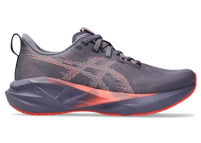 Pre-owned Asics Novablast 5 (women's) Sneakers In Greyish Purple/coral Reef