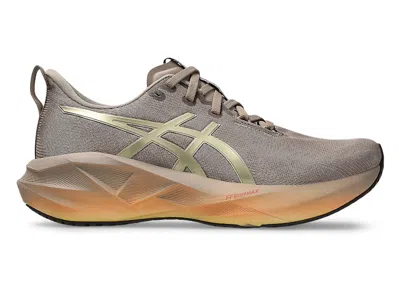 Pre-owned Asics Novablast 5 (women's) Sneakers In Luxe/taupe Grey In Gray
