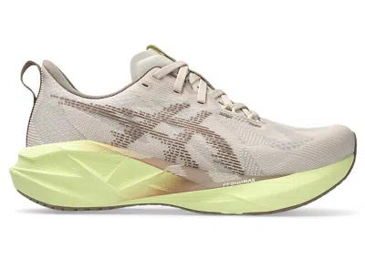 Pre-owned Asics Novablast 5 (women's) Sneakers In Mineral Beige/taupe Grey