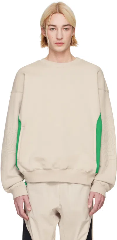 Asics Beige Kiko Kostadinov Edition Bixance Sweatshirt In Quartz