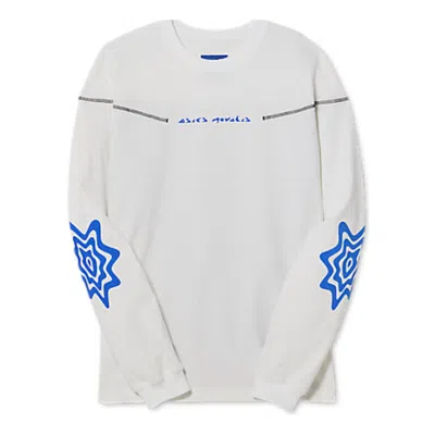 Asics Novalis Bixance Long Sleeve Top 'white Blue Black'