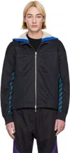 Asics Black Kiko Kostadinov Edition Styrax Track Jacket In 001 Anthracite