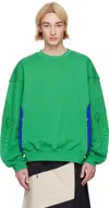 Asics Green Kiko Kostadinov Edition Bixance Sweatshirt In Bright Green