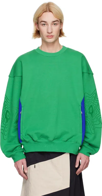 Asics Green Kiko Kostadinov Edition Bixance Sweatshirt In Bright Green