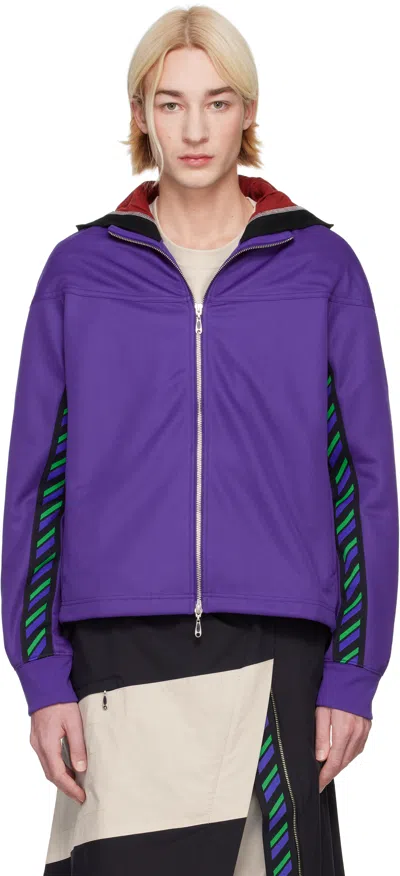 Asics Purple Kiko Kostadinov Edition Styrax Track Jacket In 400  Blue
